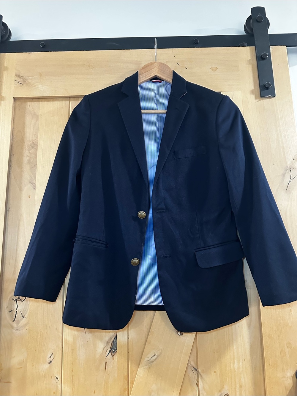 Tommy Hilfiger Navy Two-Button Blazer